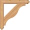 Ekena Millwork Funston Arts and Crafts Smooth Bracket w/ Offset Brace, Western Red Cedar, 5 1/2"W x 30"D x 30"H BKT0604X30X30FST03SWR - alternate 4